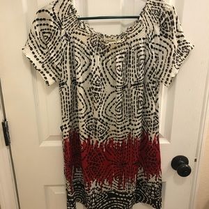 Vertigo off-shoulder dress